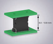 Use One27 SMT connectors to create different PCB spacing.