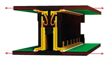 Contact design of the SMT connector Colibri 16+