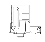 Dimensions: One27 Straight Connector Strip H1.75, 40-pin