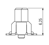 Dimensions: One27 Straight Connector H6.25, 26-pin