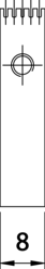 MTCA Signal AMC Gegenhalter Zeichnung Abmessungen2